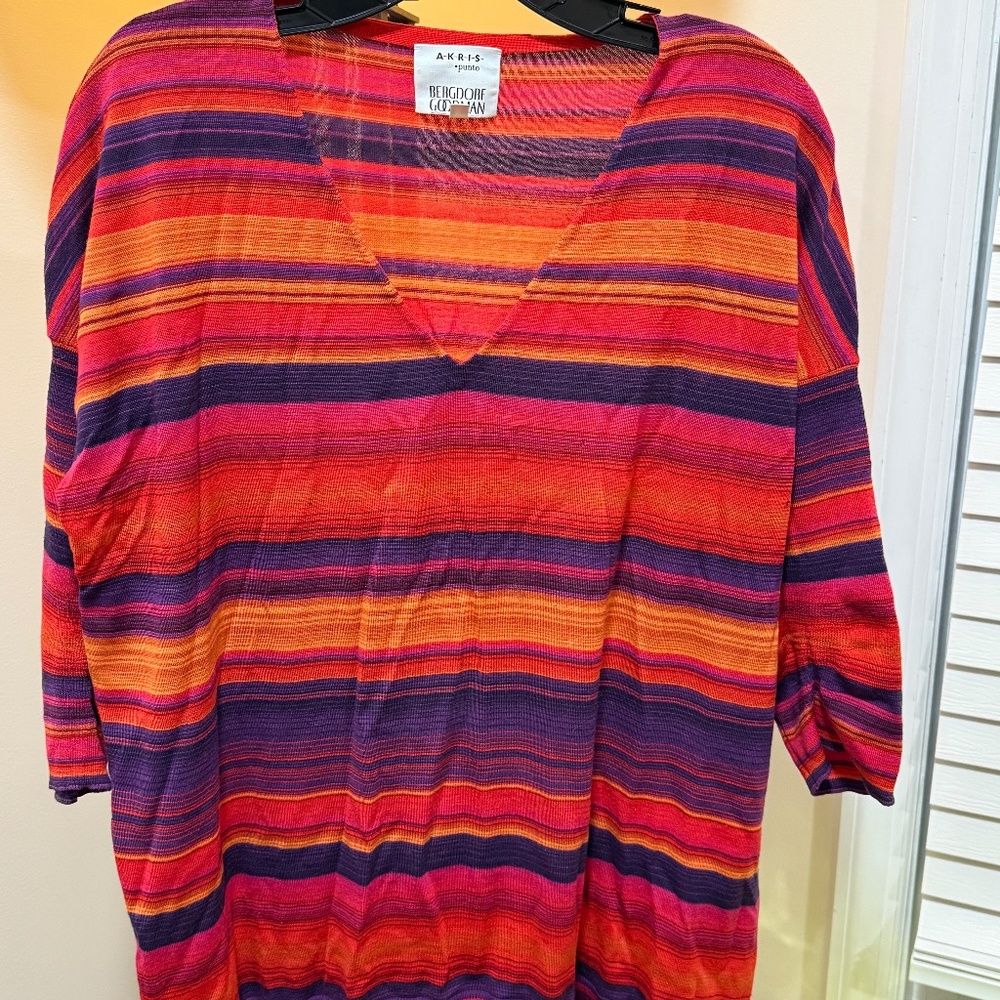 AKRIS PUNTO 3/4 sleeve pullover top